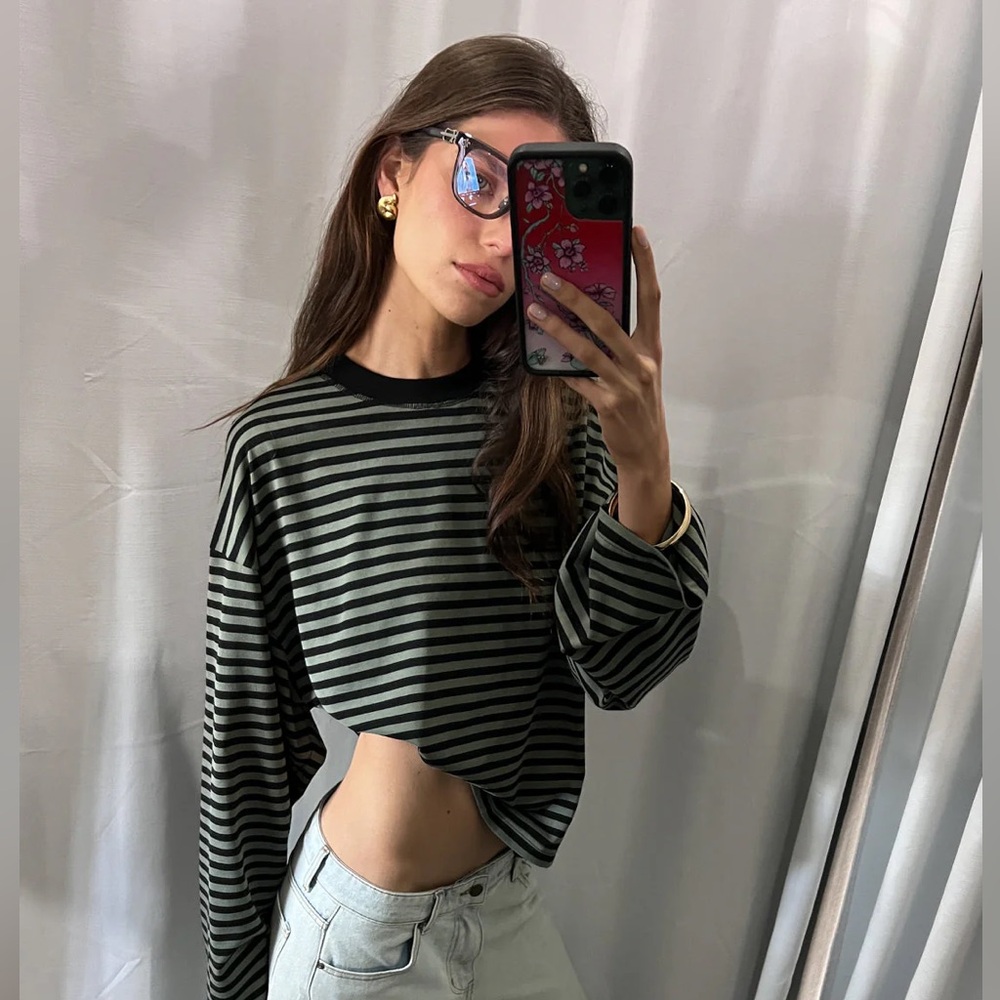 Lioness BLOOM LONG SLEEVE | FOREST STRIPE C00 - Picture 2 of 8